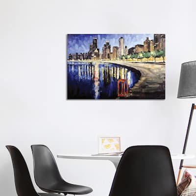 iCanvas "Lake Shore From Lincoln Park" by Roger Disney Canvas Print