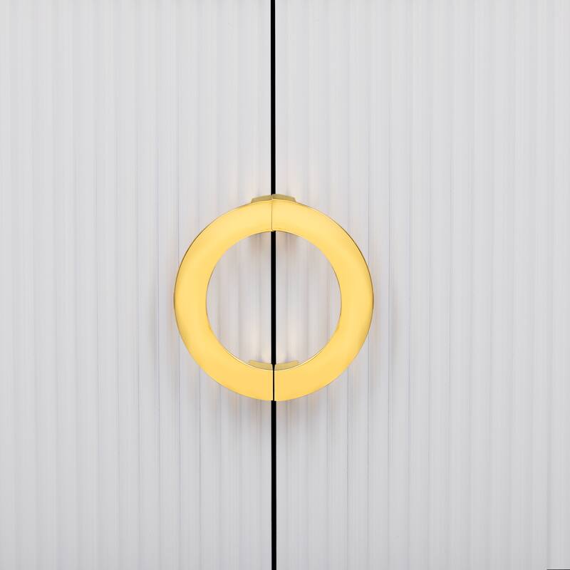 Modern TV Stand for Living Room, Entertainment Center for TVs Up to 80", Wood Media Console with 4 Drawers and 1 Cabinet