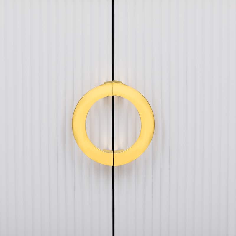 Modern TV Stand for TVs up to 80", Entertainment Center TV Console Table with 4 Drawers & Media Storage Cabinet for Living room