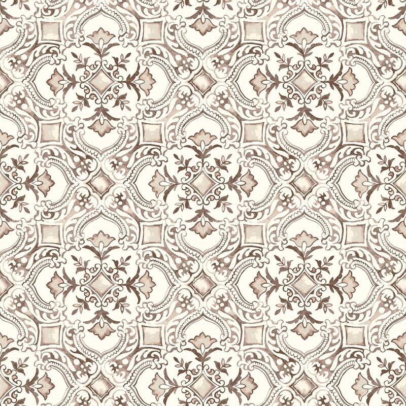 Chesapeake Marjoram Blush Floral Tile Wallpaper