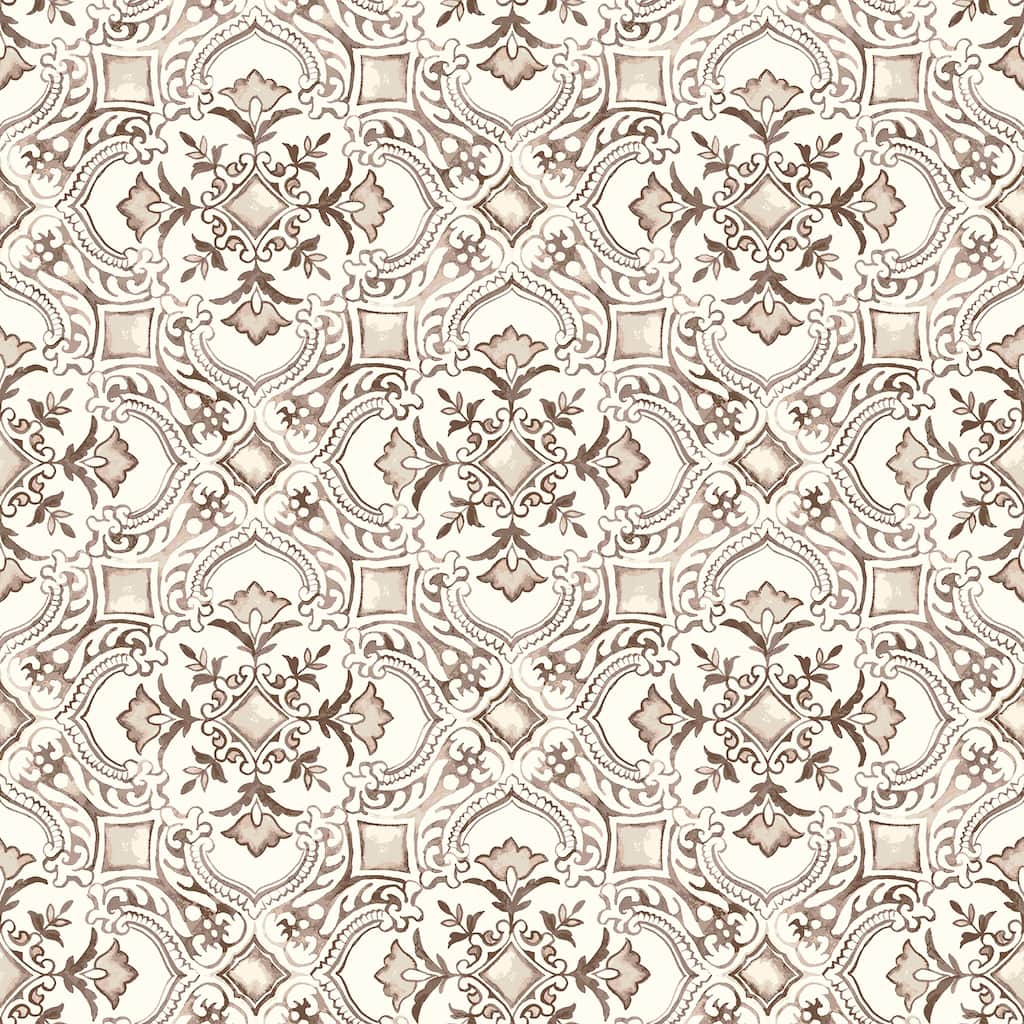 Chesapeake Marjoram Blush Floral Tile Wallpaper