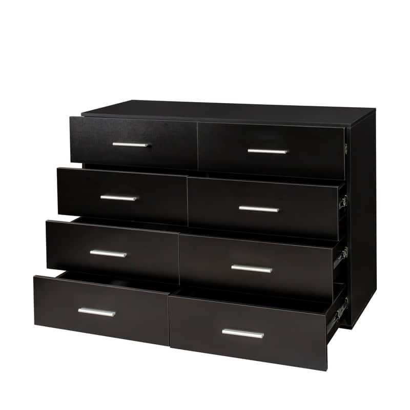 Space-saving 8-Drawer Double Dresser