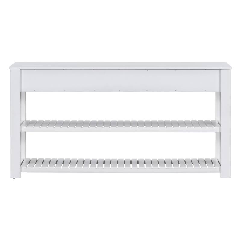 Console table with 4 drawers and 2 shelves