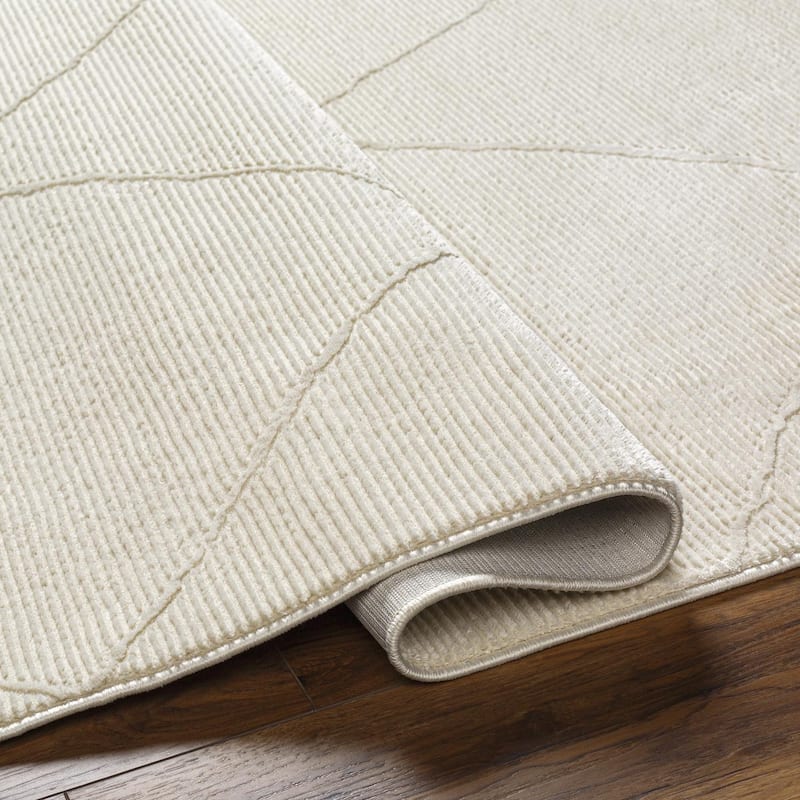 Livabliss Casual Alder Diamond Washable Area Rug