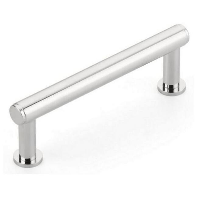 Schaub and Company Pub House 3-1/2" Center to Center Smooth Bar Solid - Polished Chrome