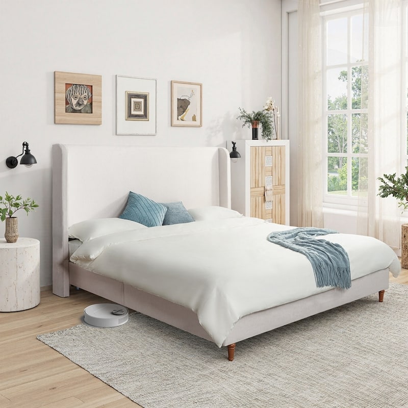 Harper Tall Headboard Upholstered Bed
