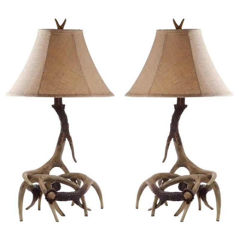 Table Lamps Set of 2 - Modern Farmhouse Bedside Lamps for Living Room Decor