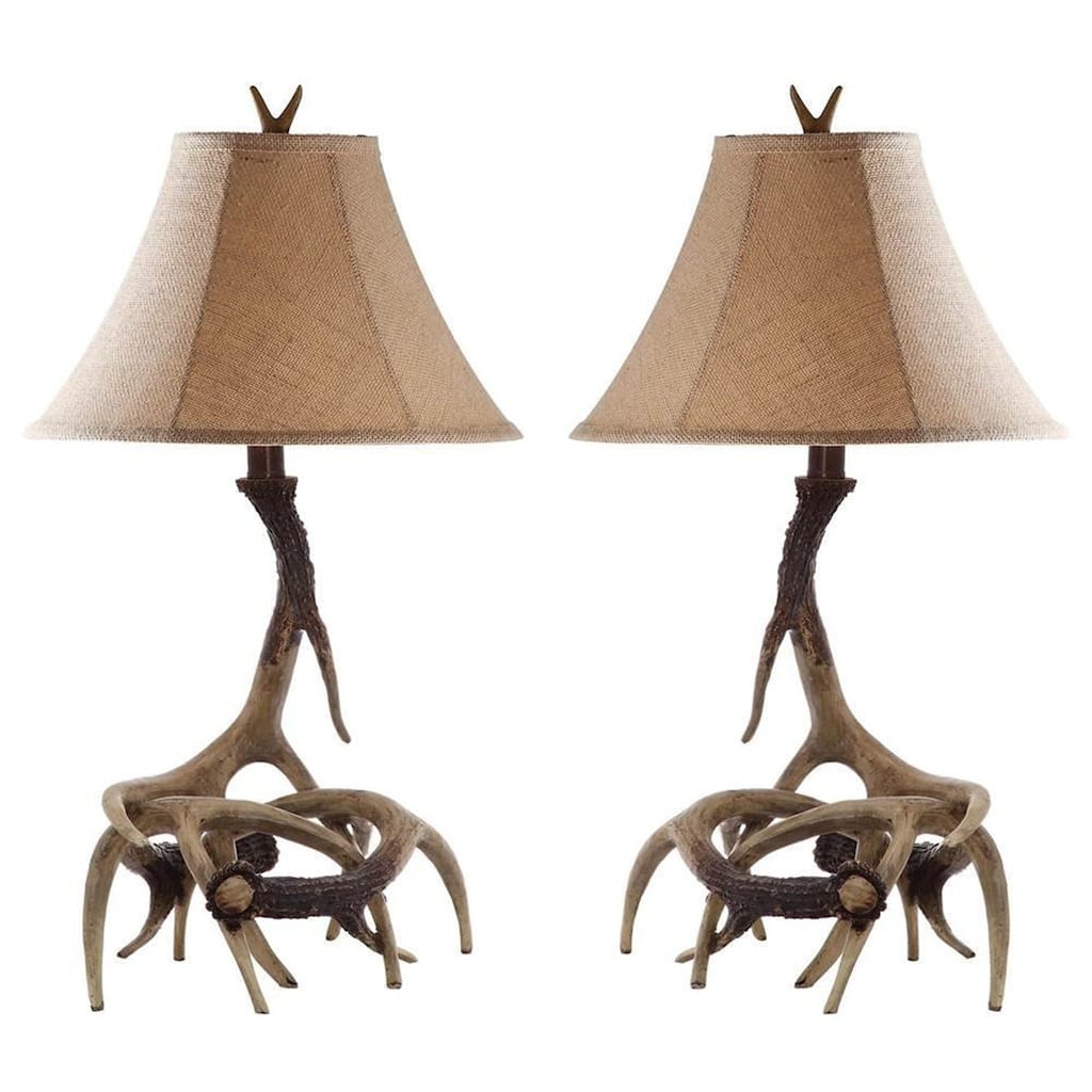 Table Lamps Set of 2 - Modern Farmhouse Bedside Lamps for Living Room Decor