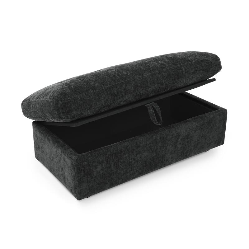 Double Recliner Chair with Adjustable Backrest, Storage Ottoman, USB Port & Phone Stand