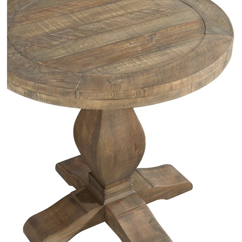 Napa 26" Wide Solid Wood Round End Table