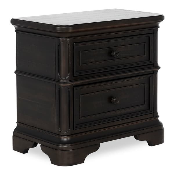 slide 2 of 2, Evolur Signature Belle Night Stand - Dark Chocolate Dark Chocolate 