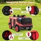 preview thumbnail 10 of 10, 12V Fire Truck Ride on for Kids with Water Spray and Remote Control - 40" x 22" x 23"