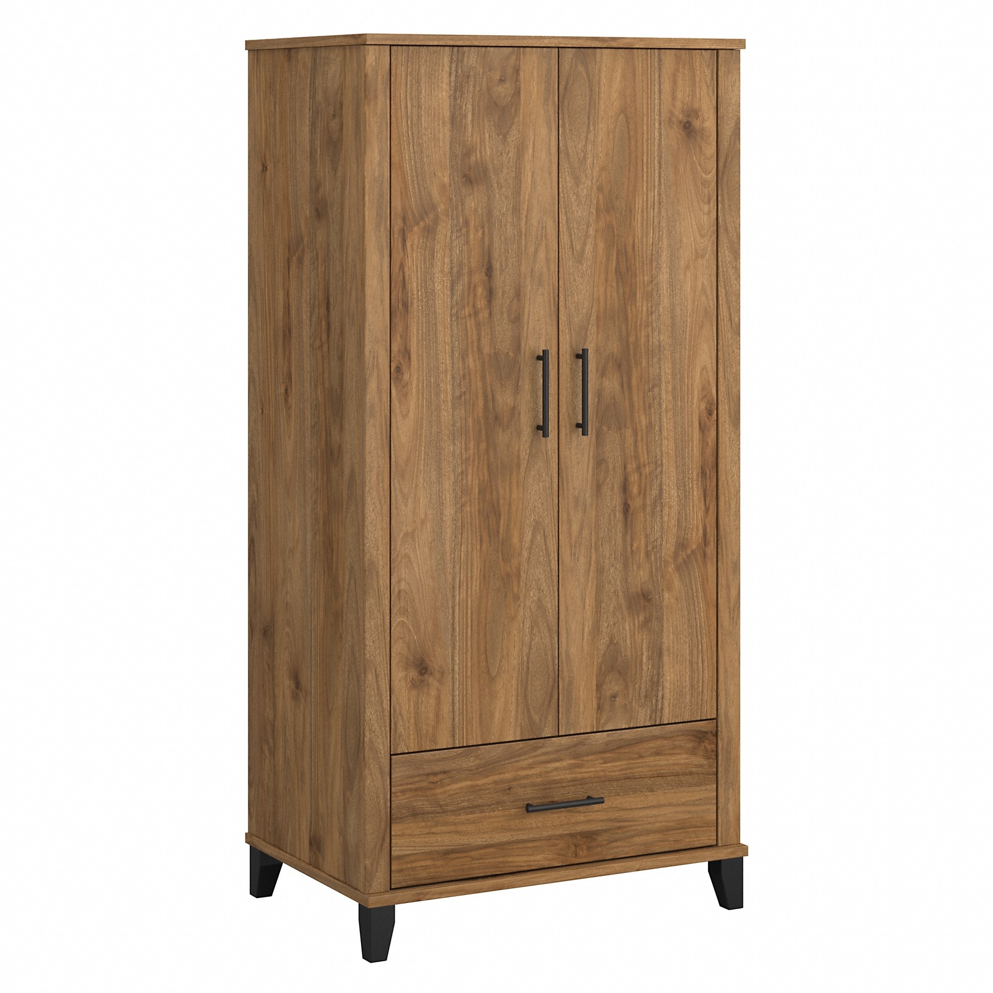 Somerset Large Armoire Cabinet by Bush Furniture On Sale Bed