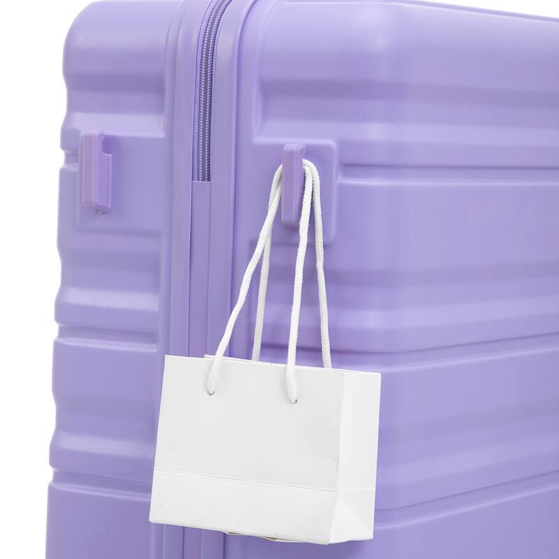 3 Piece Luggage Set Carry on Suitcase with ABS hardshell, Spinner Wheels & TSA Combination Lock