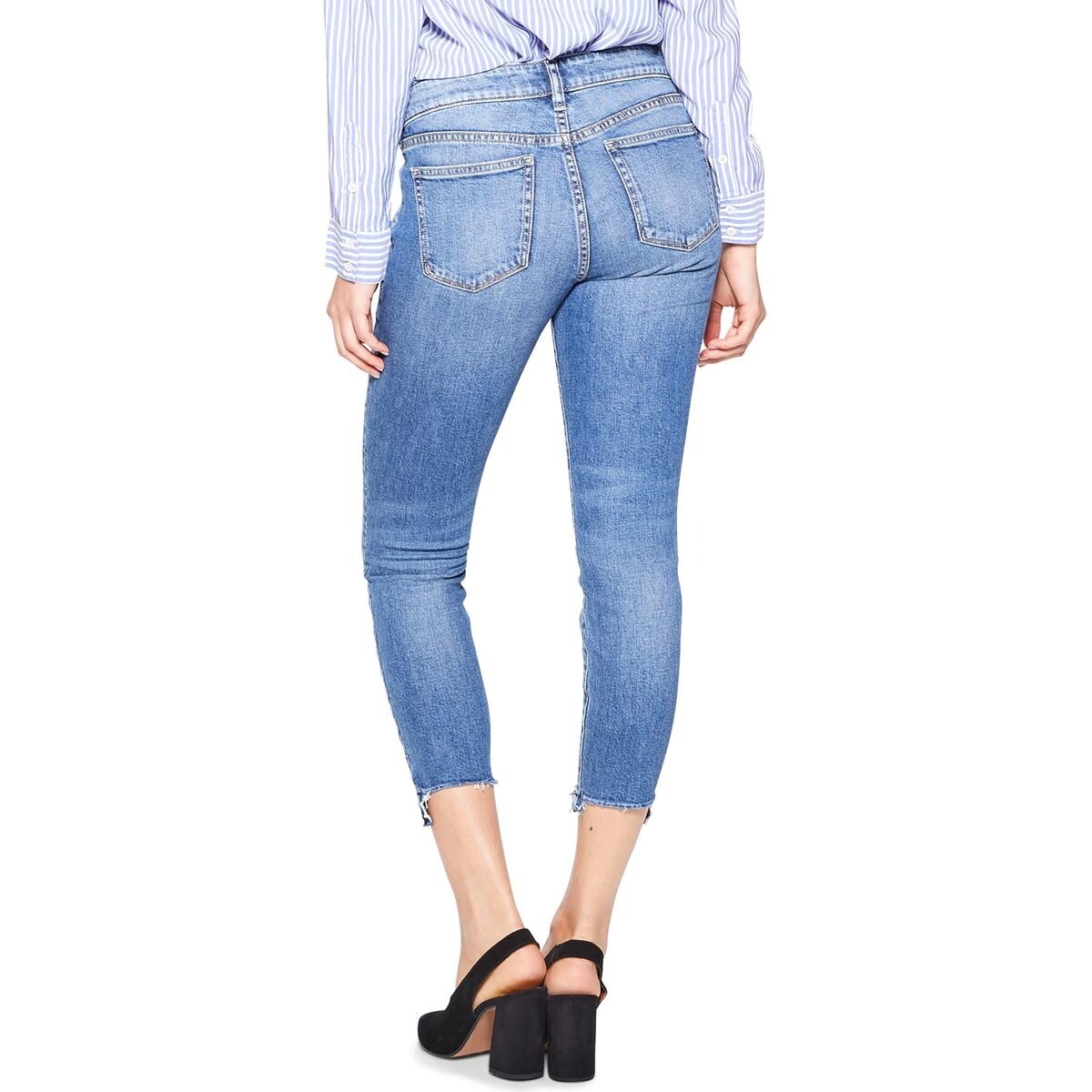 silver aiko ankle skinny jeans