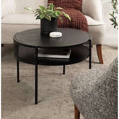 Kate and Laurel Urso Round Coffee Table - 26x25x18