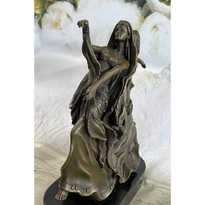 Gemini Twin Dancer Girls Bronze Statue Sculpture Figure Vitaleh Original 11 Inches X 10 Inches