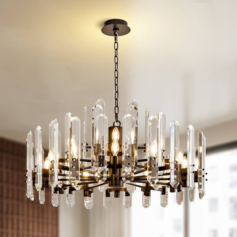 KAYLA 24- 54in Modern Luxury Crystal Chandelier Lighting - LED Ceiling Light Fixture