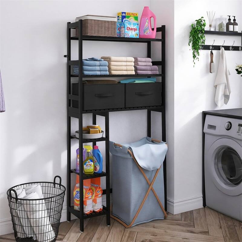 Over The Toilet Storage - 9.85"D x 32.68"W x 65.36"H