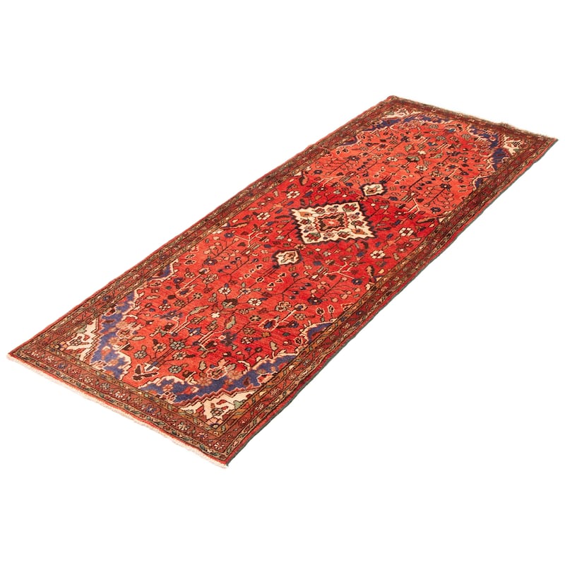 ECARPETGALLERY Hand-knotted Andelz Dark Copper Wool Rug - 3'6 x 10'2