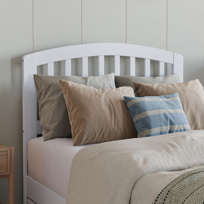 Lucia Platform Bed with Panel Footboard and Twin XL Trundle