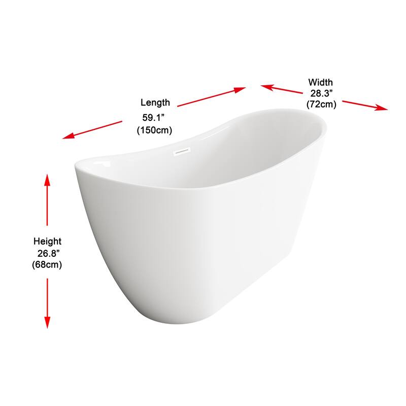 Morris Bathtub in Glossy White