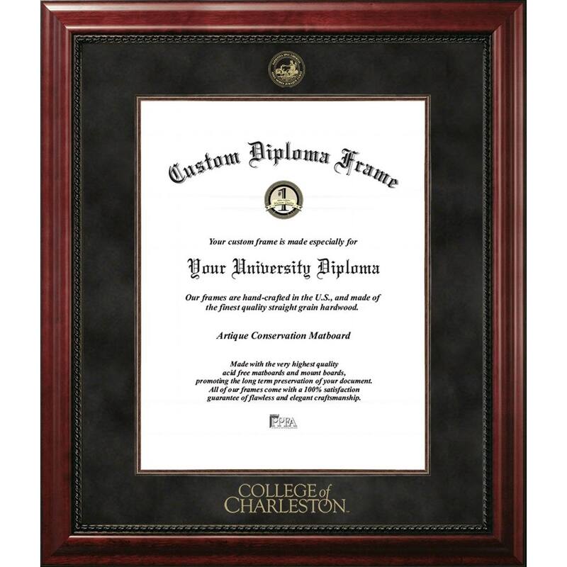 College of Charleston 16w x 20h Executive Diploma Frame