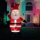 preview thumbnail 4 of 14, Fraser Hill Farm 12-Ft. Tall Traditional Santa, Blow Up Inflatable