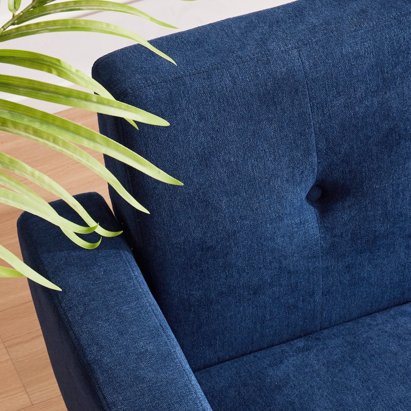 HUIMO Sofa Couch for Two People Tufted Fabric Upholstered Sofa