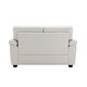 preview thumbnail 11 of 52, Morden Fort Upholstered Living Room Set chair , Loveseat,2 Pieces, Faux Leather
