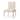 Palisades Cream Fabric Seat With Medium Brown Solid Wood Frame Armless Dining Chair (Set of 2)