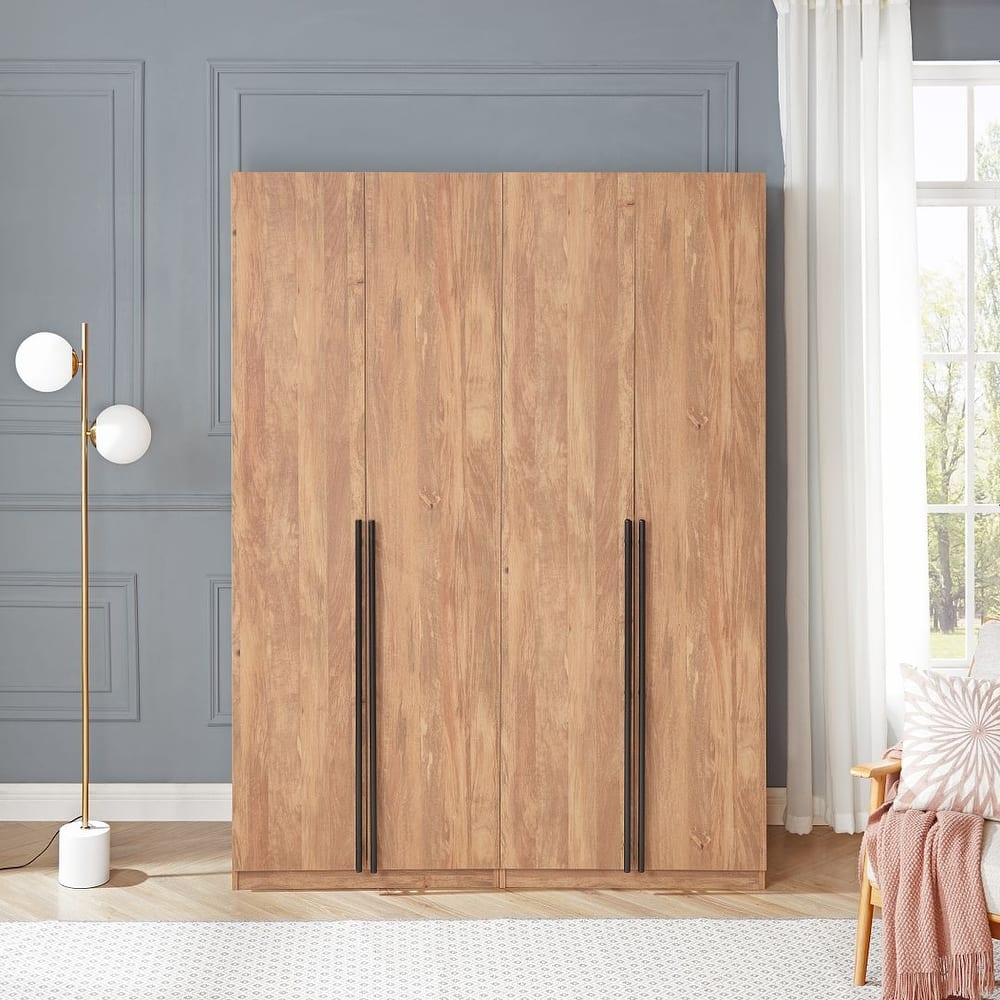 Manhattan Comfort Lee Modern 3.0 Freestanding Wardrobe Closet Armoire Set of 2