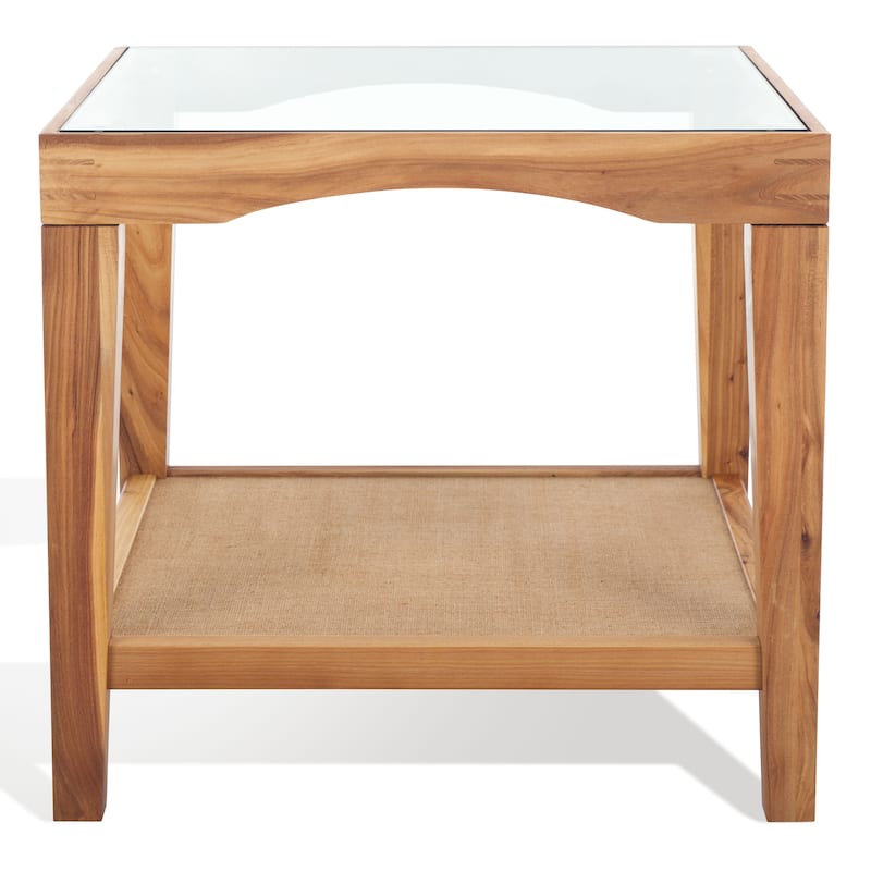 SAFAVIEH Couture Nicolella Square Glass Accent Tabl - 22"W x 22"D x 20"H