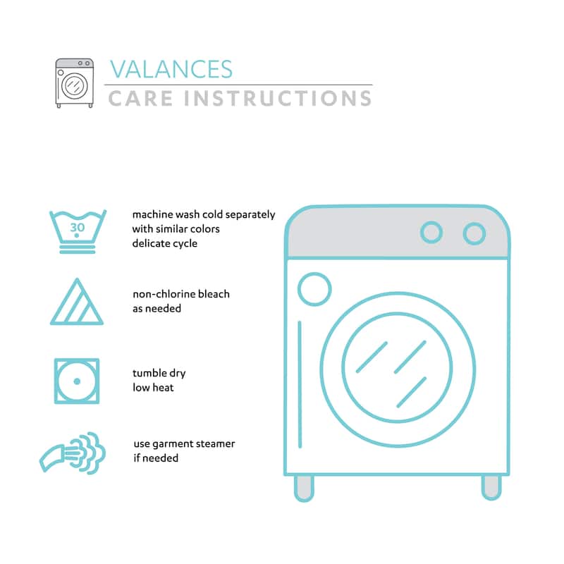 Lush Decor Dolores Light Filtering Valance - 18" x 52"