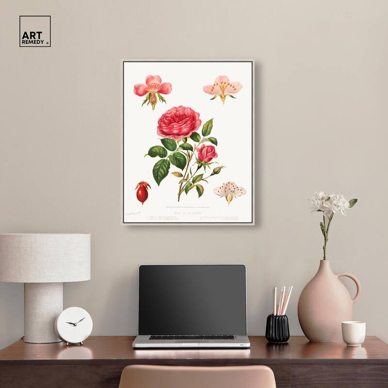 Rose and its parts (1872) Canvas by Art Remedy
