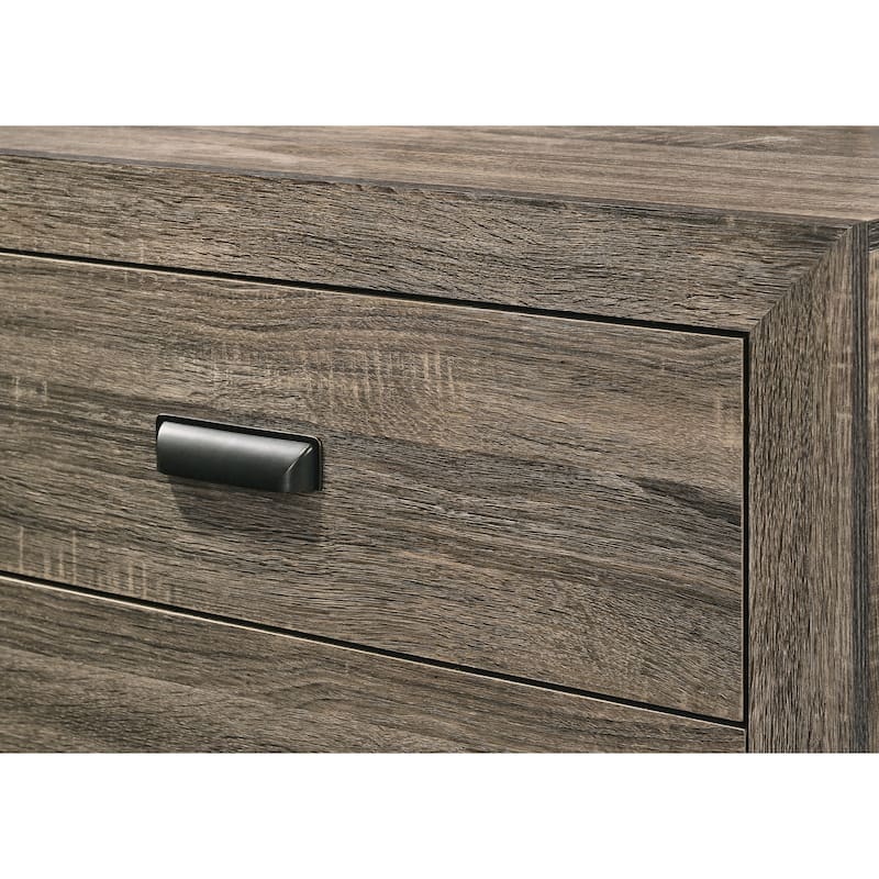 Linette 6 Piece Brown Panel Bedroom Set