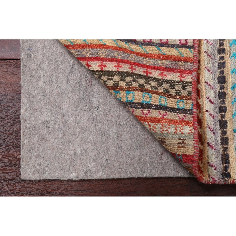 Striped Gabbeh Kashkoli Oriental Runner Rug Wool Hand-knotted Carpet - 2'8" x 9'10"