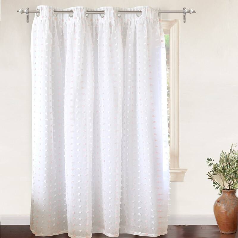 DriftAway Lily White Voile Sheer & Blackout Curtain Liner Single Panel