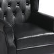 preview thumbnail 77 of 76, Button-Tufted Accent Chair Wingback Armchair - 38"H