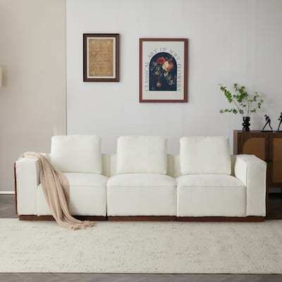 Christopher Knight Home 3 Seater Beige 102" Width Modular Sofa
