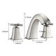 preview thumbnail 18 of 21, YASINU Cross Handles Widespread 8 Inch Bathroom Faucet With Pop-up Drain