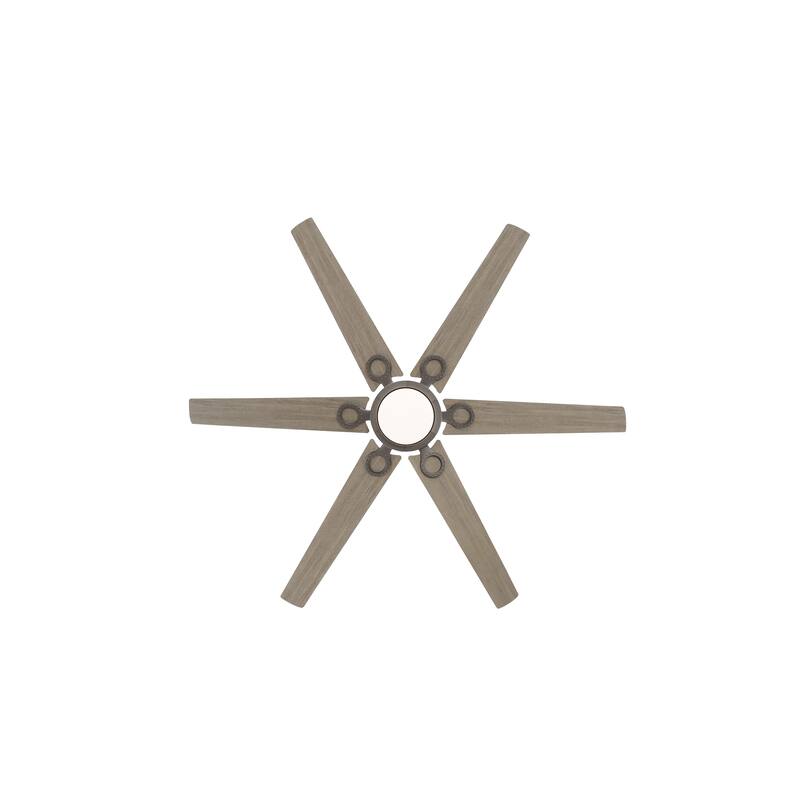 MLiAN 64 in 6 Playwood Blades Dc Motor Indoor Downrod Standard Ceiling Fan With Remote - 64''