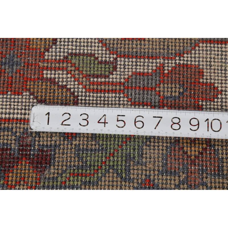 Hunting Animals Design Ziegler Indian Rug Handmade Gray Wool Carpet - 8'11"x 11'8"