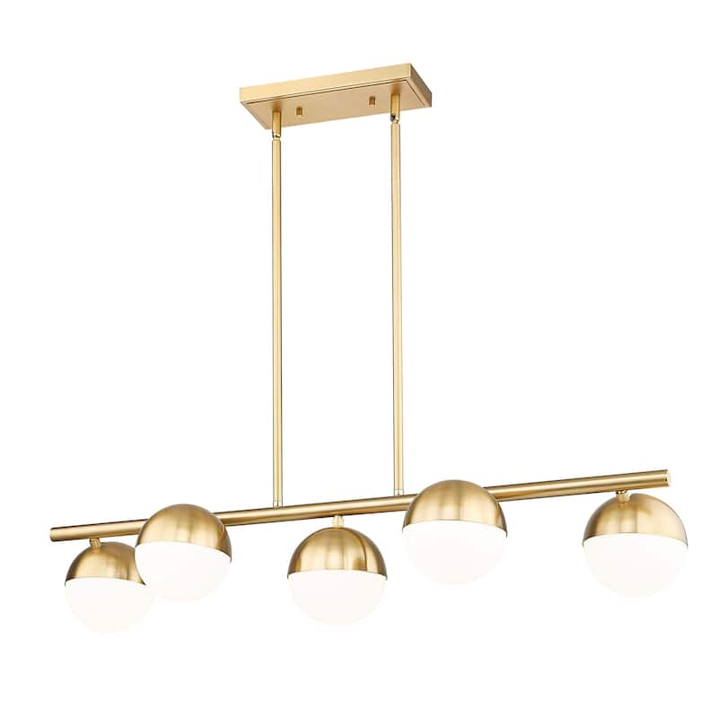 Z-Lite 7517-5L Realm Sphere 5 Light 42" Wide Linear Chandelier