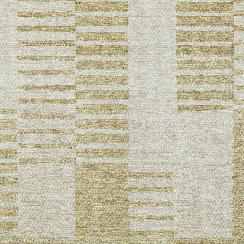 HomeRoots Striped Transitional Rectangle Outdoor Rug