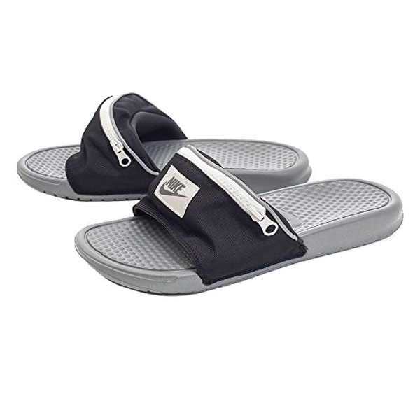 nike slides with a zipper