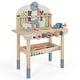 preview thumbnail 1 of 8, Gymax Kids Play Tool Workbench Wooden Tool Bench w/ Rich Accessories Multi