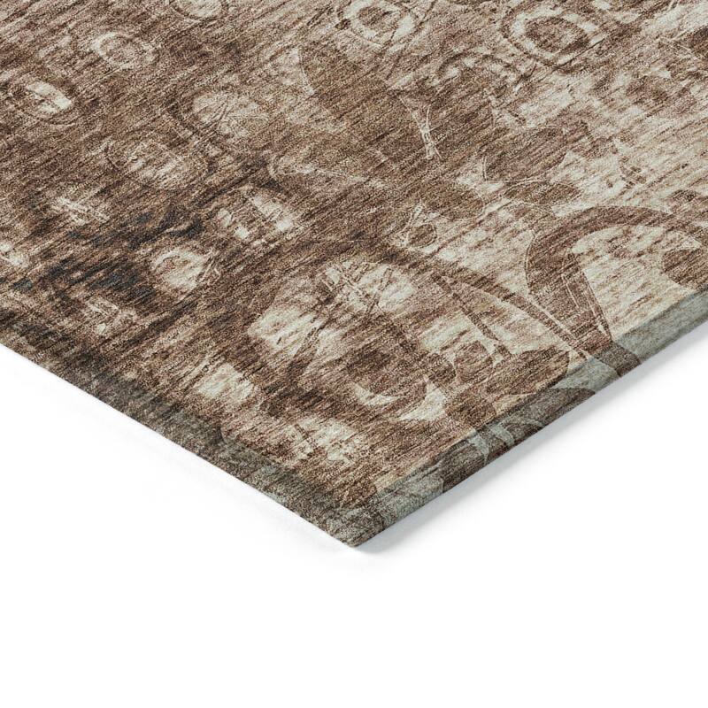 Machine Washable Indoor/ Outdoor Chantille Abstract Modern Rug