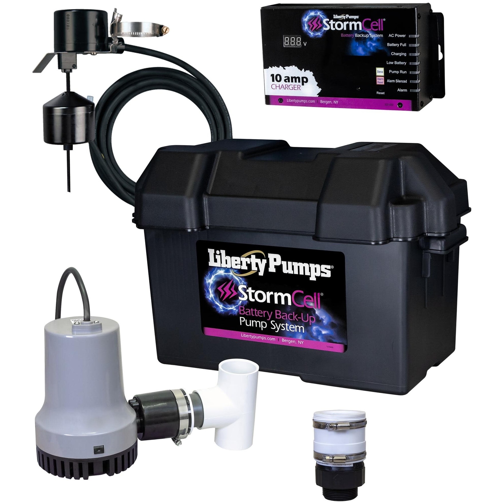 Liberty Pumps 441-10A Battery Back-Up Emergency Sump Pump System (1260