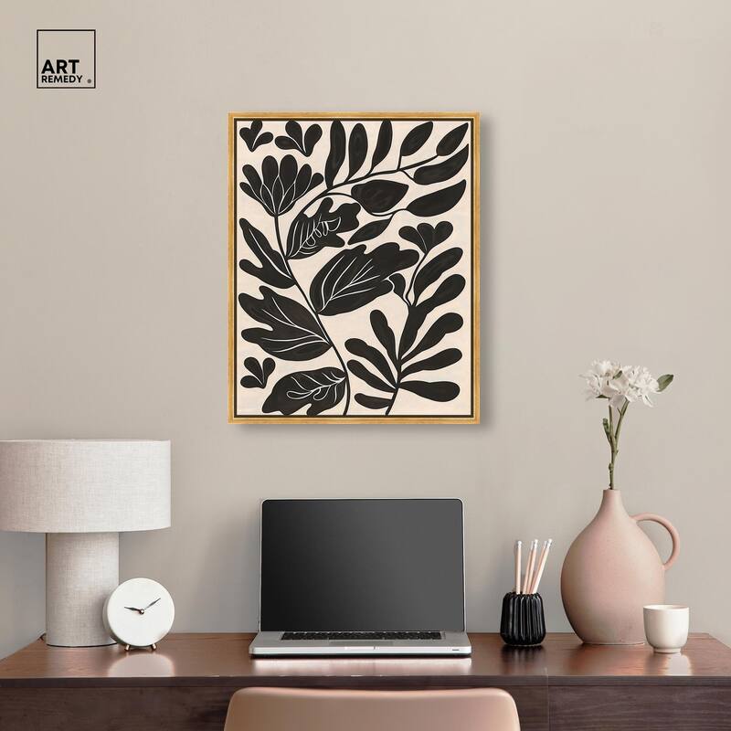 Ebony Eden Essence I Canvas by Art Remedy